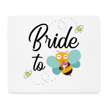 Braut Imkerin Bride to Bee Biene Geschenk - Mousepad (Querformat) - Weiß - Vorne