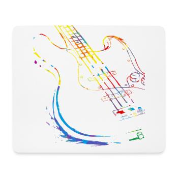 Gitarre Musiker Geschenkidee für Gitarristen - Mousepad (Querformat) - Weiß - Vorne