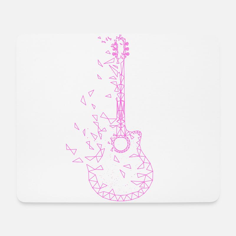 Gitarre Musiker Geschenkidee für Gitarristen - Mousepad (Querformat) - Weiß
