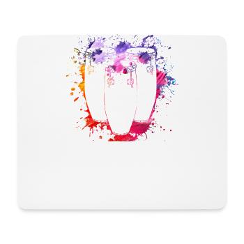 Conga Drums Trommel Schlagzeug Drummer Geschenke - Mousepad (Querformat) - Weiß - Vorne