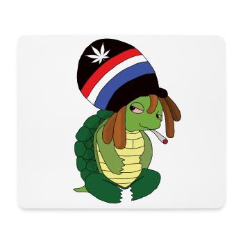 Chillkröte - Mousepad (Querformat) - Weiß - Vorne