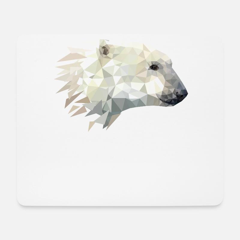 Polar Bär Eisbär Design - Mousepad (Querformat) - Weiß