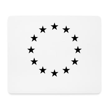Les stars de l'UE en noir - Europe Union européenne - Tapis de souris (format paysage) - blanc - Devant