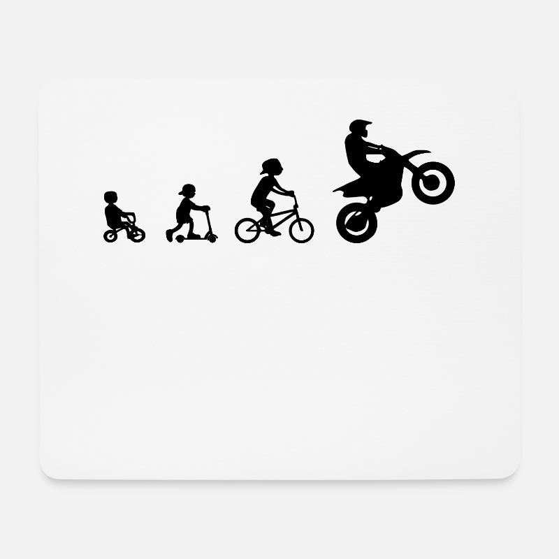 Evolution Enduro Cross Sumo Bike Motorrad Biker - Mousepad (Querformat) - Weiß