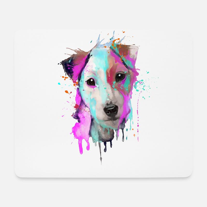 Parson Russell Terrier - Mousepad (Querformat) - Weiß