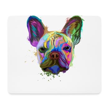 French Bulldog - Mouse Pad (horizontal) - white - Front