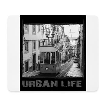 Lisbonne - Streetwear Urbain - Tapis de souris (format paysage) - blanc - Devant