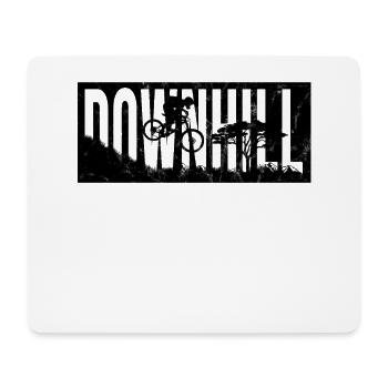 BICYCLE descente noir - Tapis de souris (format paysage) - blanc - Devant