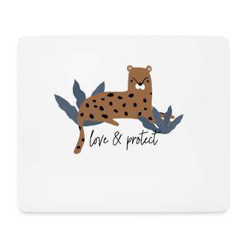 Aimer et protéger Protéger notre planète cadeau - Tapis de souris (format paysage) - blanc - Devant