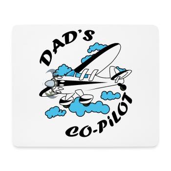 Avion pilote co-pilote - Tapis de souris (format paysage) - blanc - Devant