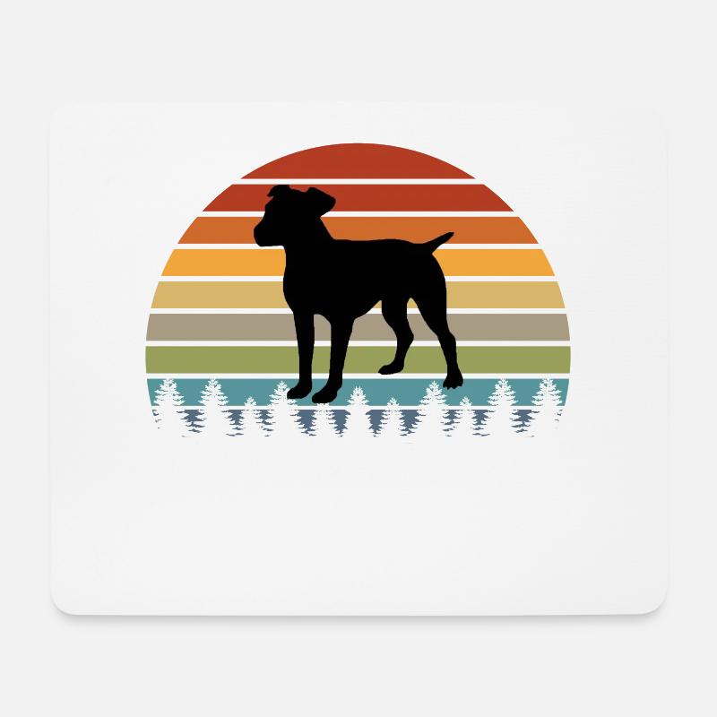 Patterdale Terrier Hunde Hundeliebhaber Hunderasse - Mousepad (Querformat) - Weiß