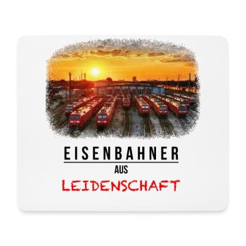 EISENBAHNER LOK ZUG FAN cooles Geburtstagsgeschenk - Mousepad (Querformat) - Weiß - Vorne
