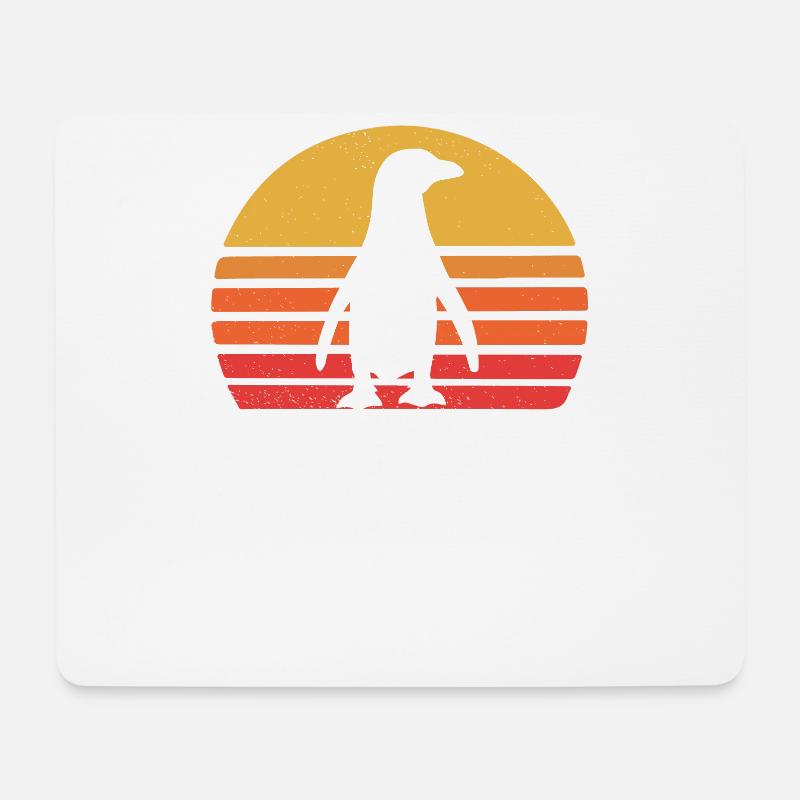 Pinguin - Mousepad (Querformat) - Weiß