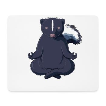 Putois Médite - Tapis de souris (format paysage) - blanc - Devant