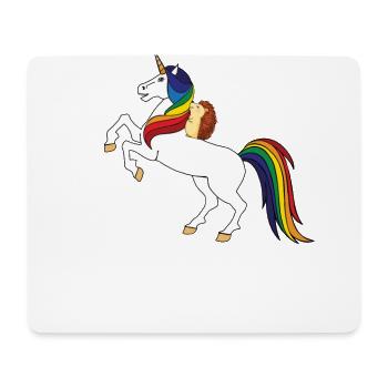Igel - Mousepad (Querformat) - Weiß - Vorne
