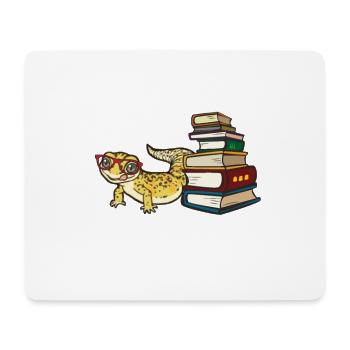 Leopardgecko - Mousepad (Querformat) - Weiß - Vorne