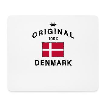 Drapeau danois bannière bannière naissance de Copenhague - Tapis de souris (format paysage) - blanc - Devant