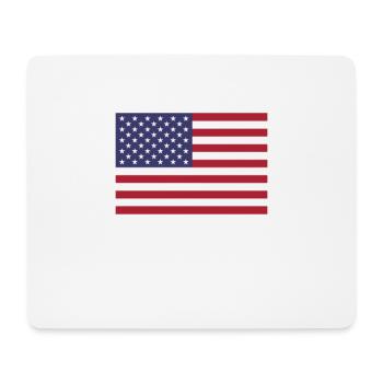 USA États-Unis d'Amérique Drapeau US flag - Tapis de souris (format paysage) - blanc - Devant