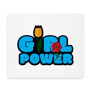 Girl power anniversaire fête Fête Plaisir - Tapis de souris (format paysage) - blanc - Devant