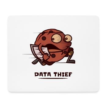 Cookie Datendieb Daten Protest Menschenrecht - Mousepad (Querformat) - Weiß - Vorne