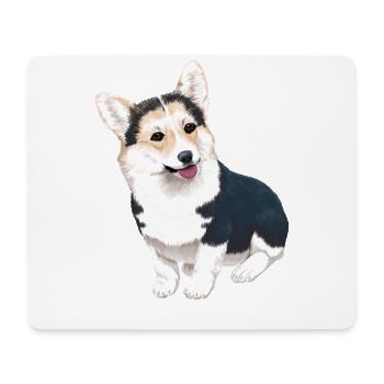 Welsh Corgi Pembroke Hund - Mousepad (Querformat) - Weiß - Vorne