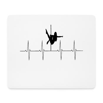 Pole dance - Mouse Pad (horizontal) - white - Front