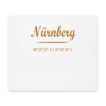 Nuremberg - Tapis de souris (format paysage) - blanc - Devant