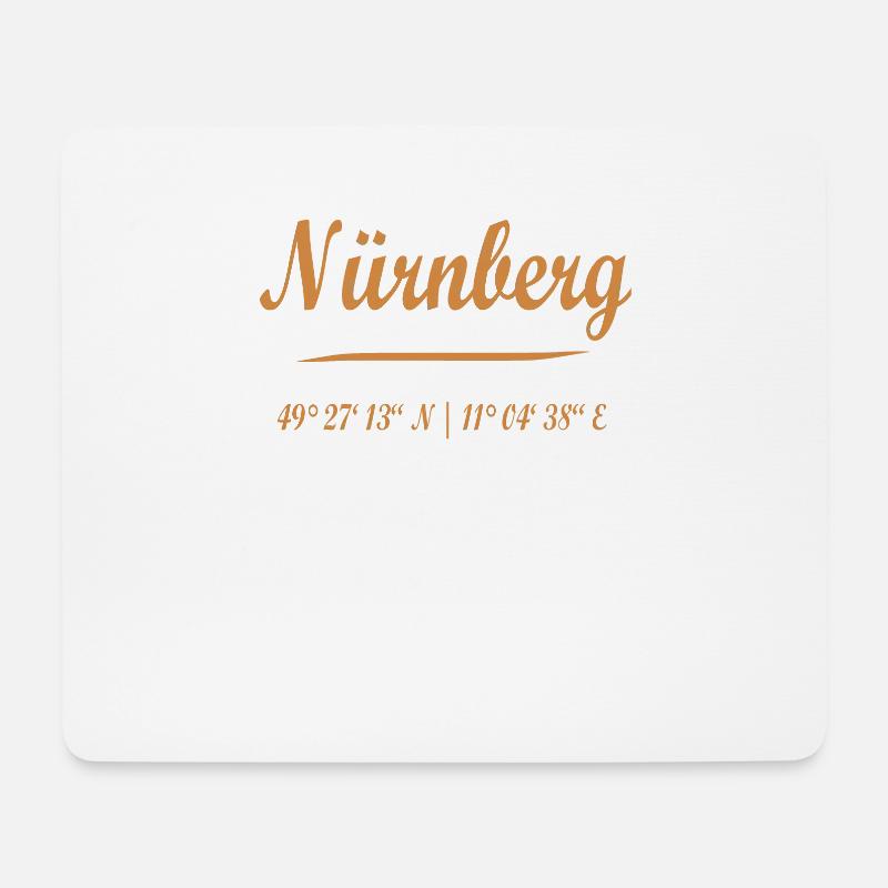 Nürnberg - Mousepad (Querformat) - Weiß