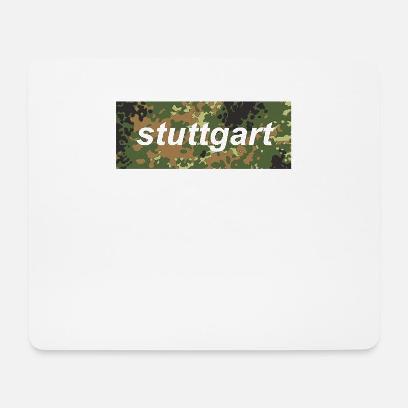 Stuttgart - Mousepad (Querformat) - Weiß
