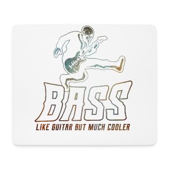Gitarre, E-Gitarre, Bass, Geschenk, Geschenkidee - Mousepad (Querformat) - Weiß - Vorne