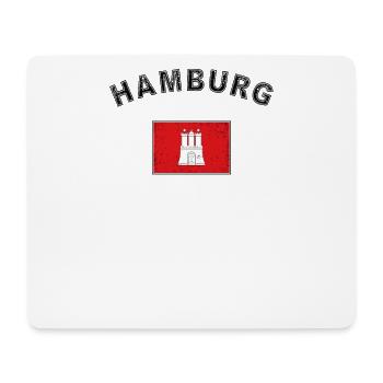 Hamburg Hansestadt Hambourg Port Hanseat Drapeau - Tapis de souris (format paysage) - blanc - Devant