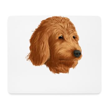 Golden Doodle - Mouse Pad (horizontal) - white - Front