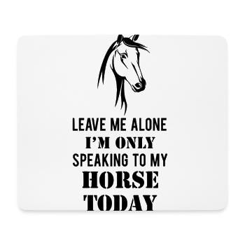 Cheval disant - Tapis de souris (format paysage) - blanc - Devant