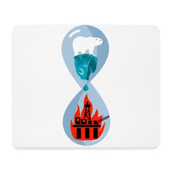 Eisbär Klima Klimawandel - Mousepad (Querformat) - Weiß - Vorne