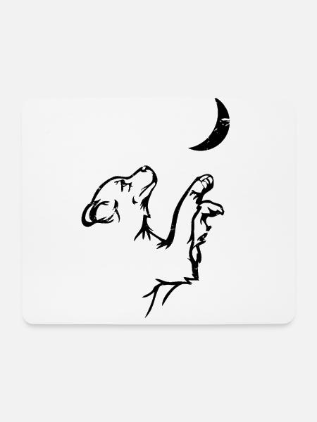 Hund Golden Retriever - Mousepad (Querformat) - Weiß