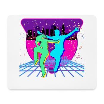 80s party - Mouse Pad (horizontal) - white - Front