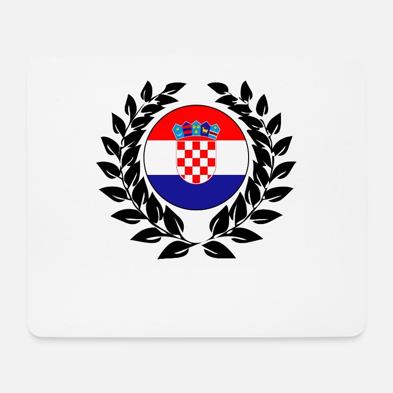 Kroatien - Mousepad (Querformat) - Weiß