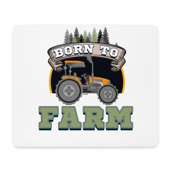 Born to farm - Mouse Pad (horizontal) - white - Front