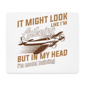model airplane - Mouse Pad (horizontal) - white - Front