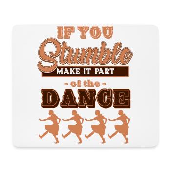 Linedance, Line dancing Boots - Mousepad (Querformat) - Weiß - Vorne