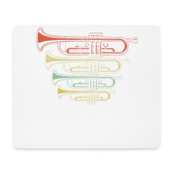 Trumpet Gift Idea for trumpet player - Mouse Pad (horizontal) - white - Front