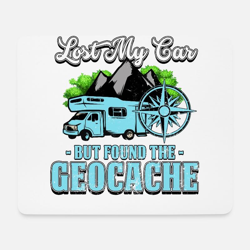 Geocaching - Mousepad (Querformat) - Weiß