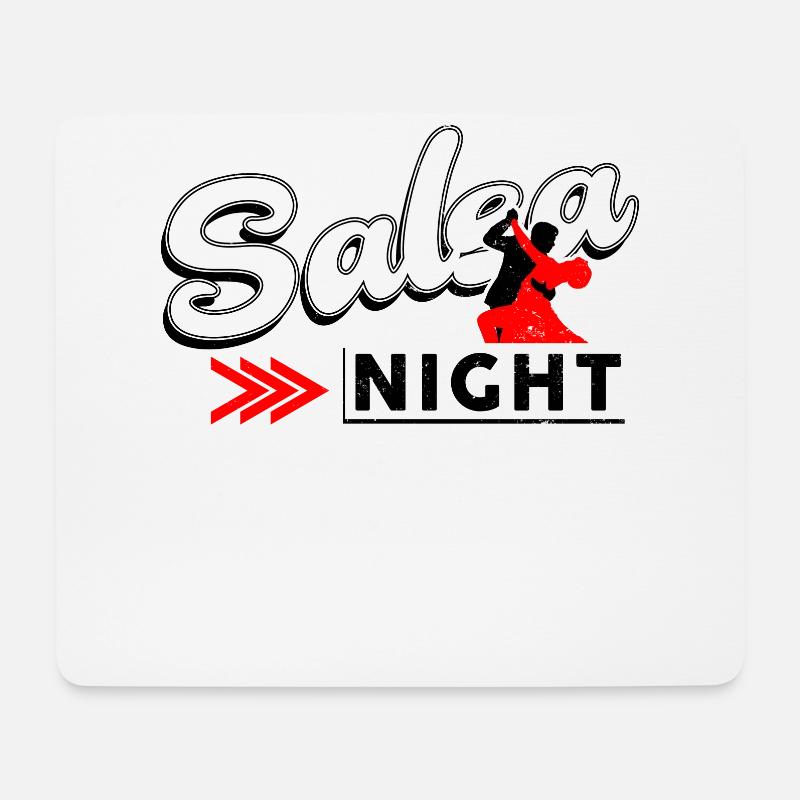 Salsa - Mousepad (Querformat) - Weiß
