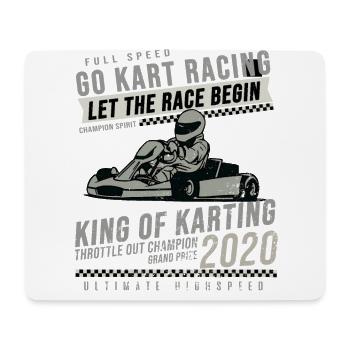 go Kart - Mouse Pad (horizontal) - white - Front