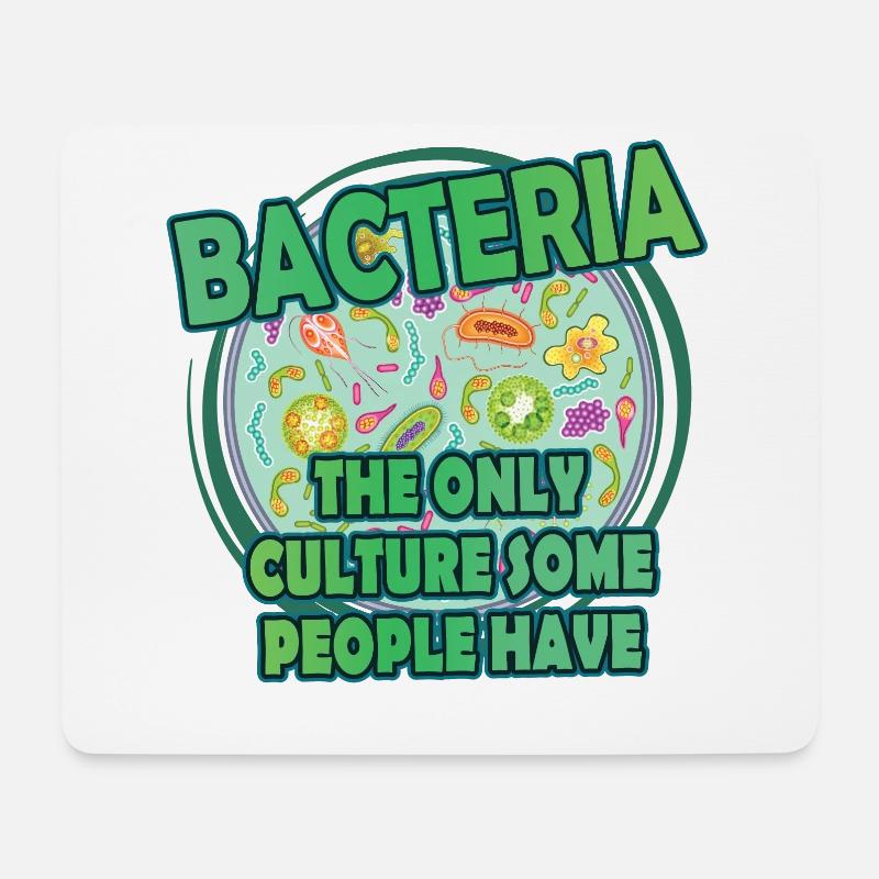 Bakterien Kultur lustige Prokaryoten Mikrobiologie - Mousepad (Querformat) - Weiß