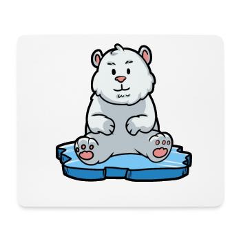 Polaire, Pôle Nord, Ours Polaire, Arctique, Climat, Co2, Nature, Animal - Tapis de souris (format paysage) - blanc - Devant