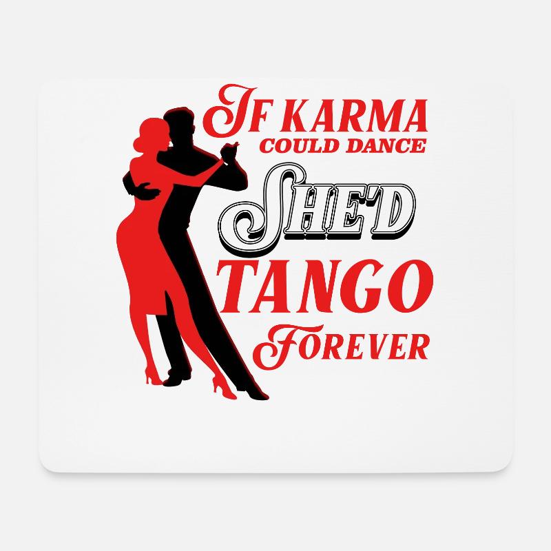 Tango, Tango Tänzer - Mousepad (Querformat) - Weiß