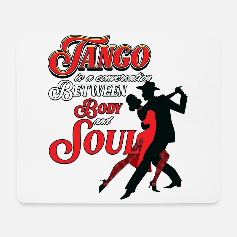 Tango, Tango Tänzer - Mousepad (Querformat) - Weiß