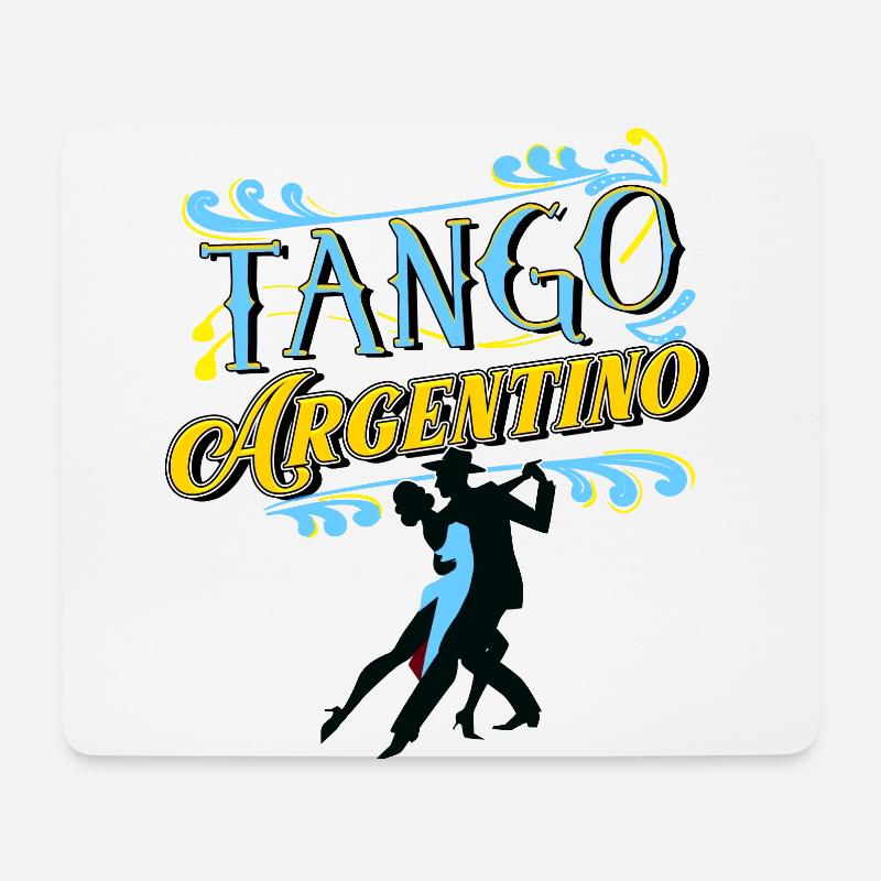 Tango, Tango Tänzer - Mousepad (Querformat) - Weiß