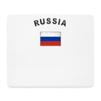 Russie drapeau russe drapeau - Tapis de souris (format paysage) - blanc - Devant